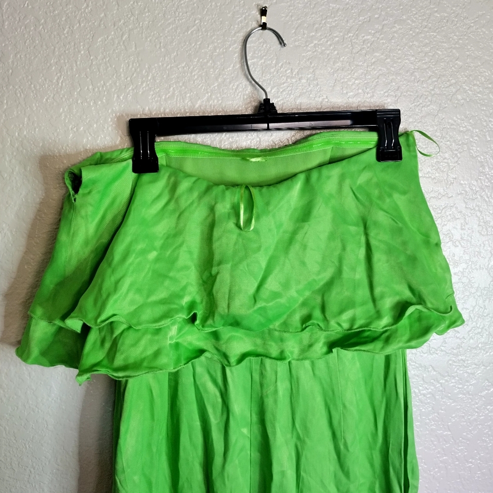 NWT MANGO Women's Ruffles Detail Strapless Dress Sz M - Picture 5 of 11